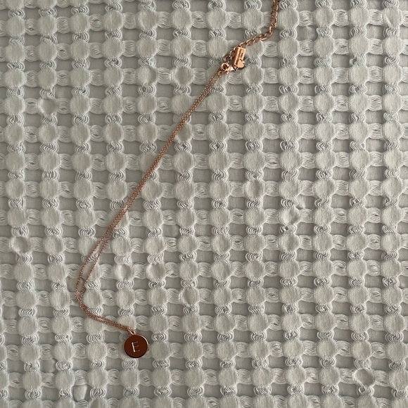 Kate Space ‘E’ rose gold pendant necklace - Picture 3 of 6